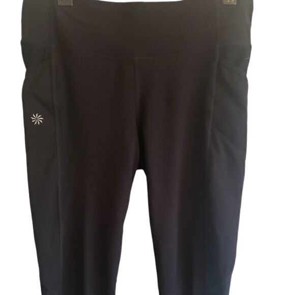Athleta Black Capri Ruched Leggings - Picture 1 of 5